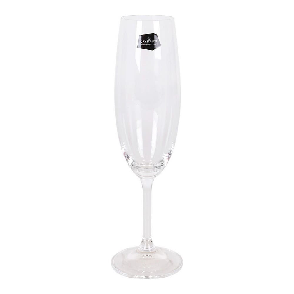 Champagneglas CRYSTALEX Lara Glas Transparent 6 antal (220 cc)