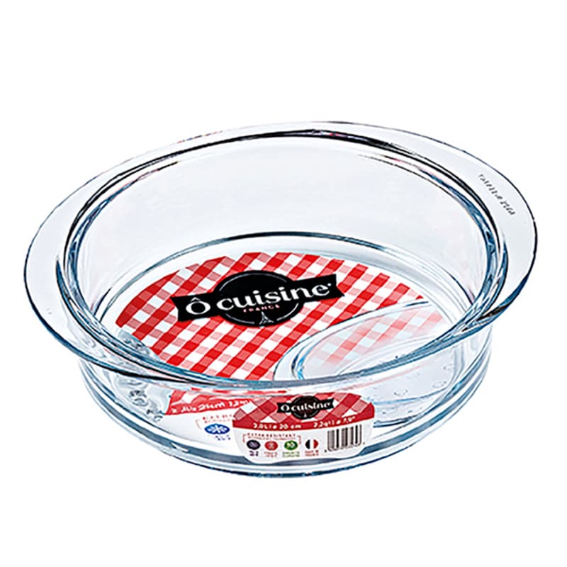 Servingsfat Ô Cuisine Transparent 20 cm Glas