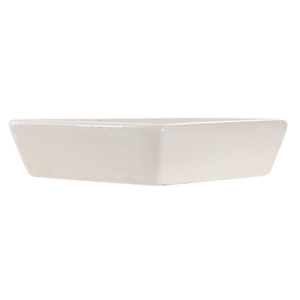 Servera Snacks i Stil med DKD Home Decor Bricka i Beige & Vit Stentøj – 21,5 x 21,5 x 1 cm Traditionelt Design