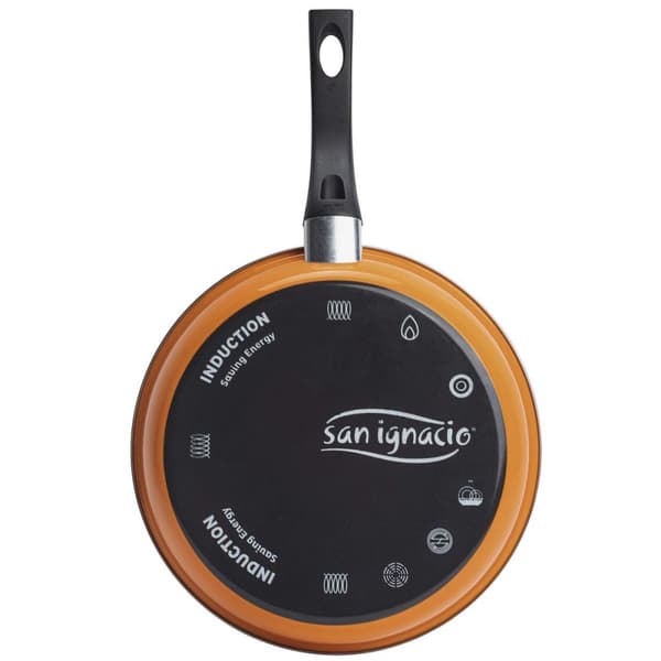 Orange Stekpanna San Ignacio Valencia av Förglasat Emaljerat Stål (Ø 20 x 4 cm) - Högkvalitativ köksstekpanna för din matlagning.