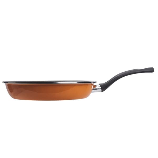 Orange Stekpanna San Ignacio Valencia av Förglasat Emaljerat Stål (Ø 20 x 4 cm) - Högkvalitativ köksstekpanna för din matlagning.