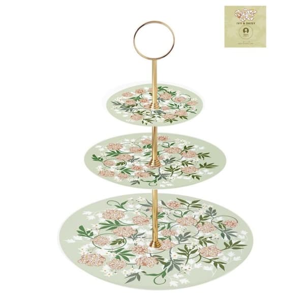 Vihreä Beige Hedelmäkulho Metallia ja Posliinia - DKD Home Decor, 27 x 27 x 34 cm