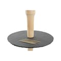 Miniatyrbild 2 av 3: Bambu Skiffer Snacksbricka med 3 Nivåer - DKD Home Decor, 28x28x39,5 cm