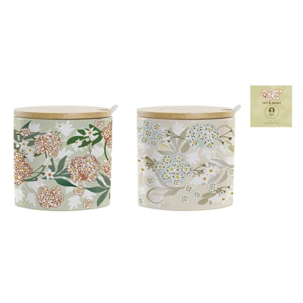 Sockerströare DKD Home Decor Bambu Dolomite (7,5 x 7,5 x 7,5 cm)