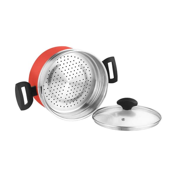 Gryde FAGOR Rød Aluminium - 20 cm diameter - Høj kvalitet køkken gryde i rød aluminium. Perfekt til din madlavning.