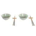 Miniatyrbild 1 av 4: Sushiset DKD Home Decor 30 x 21 x 7 cm Grön Himmelsblå Stengods Orientalisk (6 Delar)