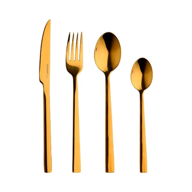 Bestick Bergner Sofia Guld Rostfritt stål (24 pcs)