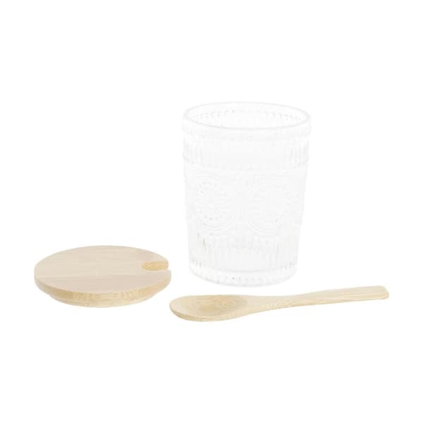 Glas Sockerströare DKD Home Decor 28x10x13,5 cm Transparent 300 ml Borosilikatglas - Naturfärgad och genomskinlig för heminredning.