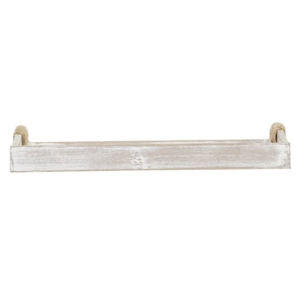 Brickuppsättning DKD Home Decor Beige 40 x 30 x 6 cm Trä MDF (2 st) - Praktiska brickor för heminredning.