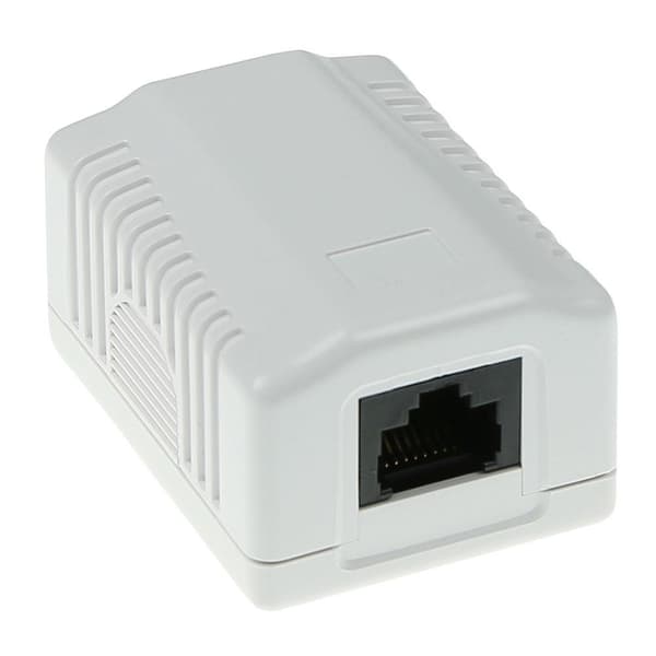 ACT Overflademonteret boks uskærmet 1 port CAT5E. Type: CAT5E Vægmonteringsboks c5e 1 prt unsh (FA5003)