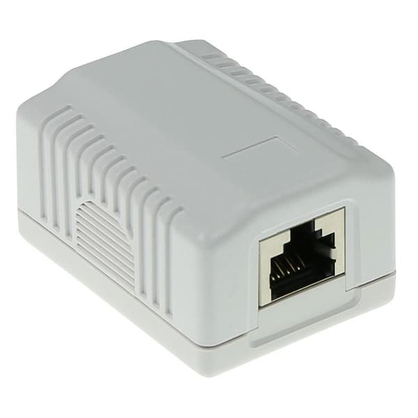 ACT overflademonteret boks afskærmet 1 port CAT6A. Type: CAT6A Vægmonteringsboks c6a 1p skærmet (FA7005)