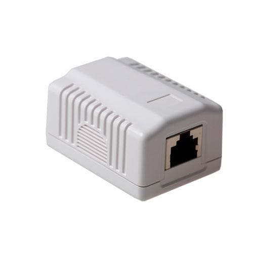 ACT overflademonteret boks afskærmet 1 porte CAT5E. Type: CAT5E Vægmonteringsboks c5e 1p skærmet (FA5005)