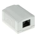 Miniatyrbild 1 av 5: ACT ytmonterad låda oskärmad 1 port CAT6. Typ: CAT6 Väggmonteringslåda c6 1 prt unsh (FA6003)