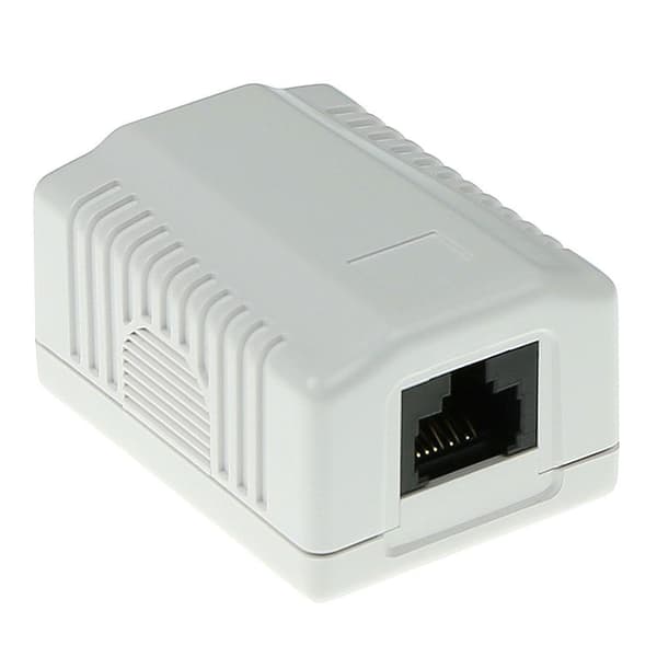 ACT overflademonteret boks uskærmet 1 port CAT6. Type: CAT6 Vægmonteringsboks c6 1 prt unsh (FA6003)
