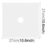 8 STK Gasovnsoverflade Ultratyndt fibermateriale Komfurbeskyttende rensepude, størrelse: 27*27 cm (sølv)