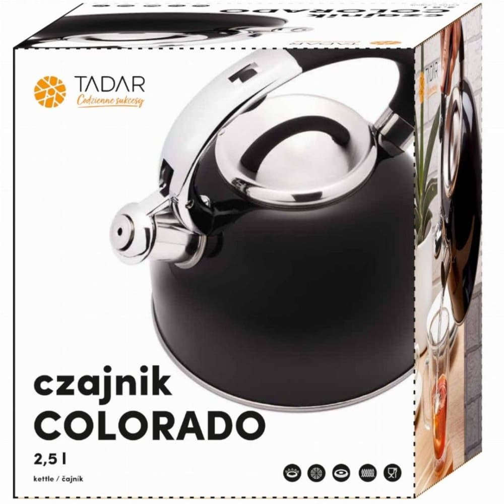 Stålkokare 2.5l Tadar Colorado Black TD-4376