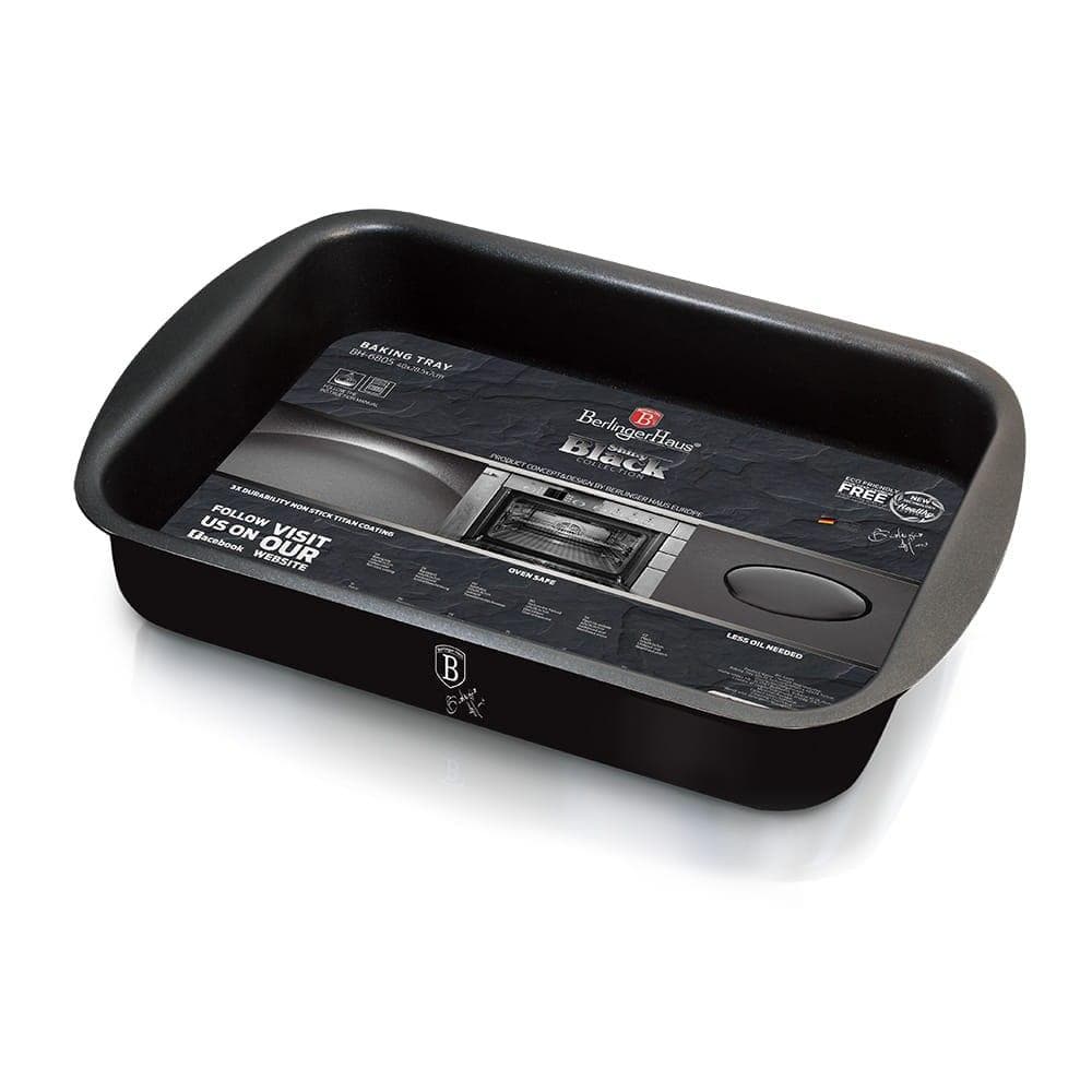 Bakning skört 40x28.5x7cm berlinger haus glänsande svart bh-6805