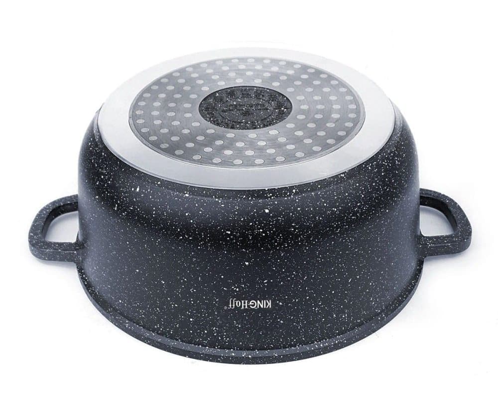 En kruka med en kappa. MARMOR. 5,6L 26cm Kinghoff KH-1596