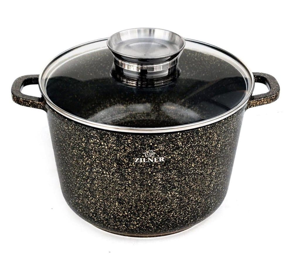 Marmorpott 6.2l / 24cm Hög Zilner Gold ZL-7224