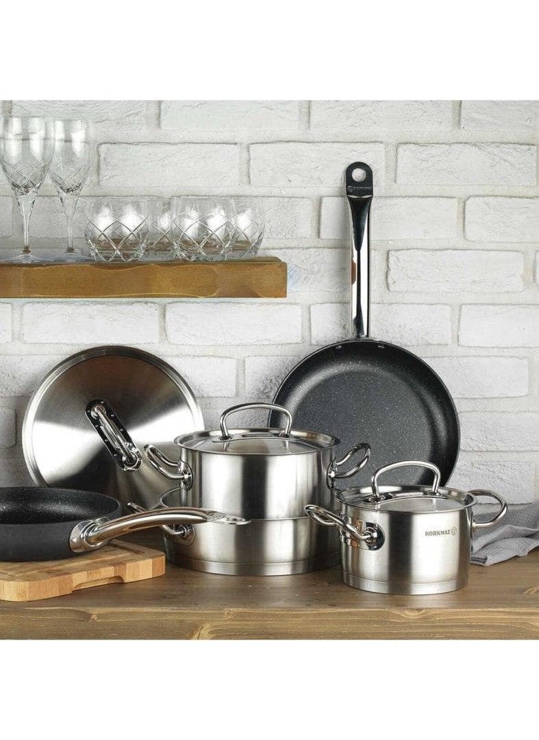 Pot stal. Nierdz. 18/10 16x7.5cm 1.5L Korkmaz Proline Gastro A2736