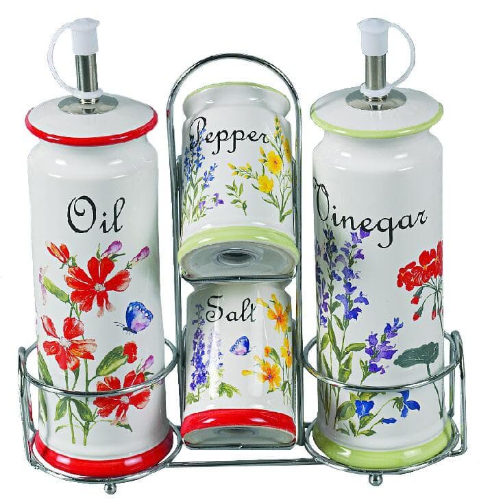 Keramisk uppsättning för kryddor 5 ELE. Maestro MR-20008-04S