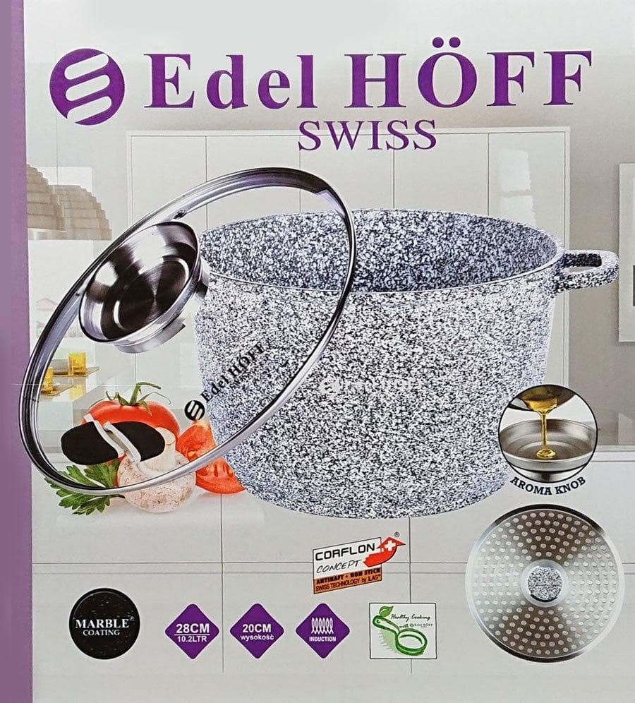 Marmorpott 10l / 28cm Edel Hoff EH-7670