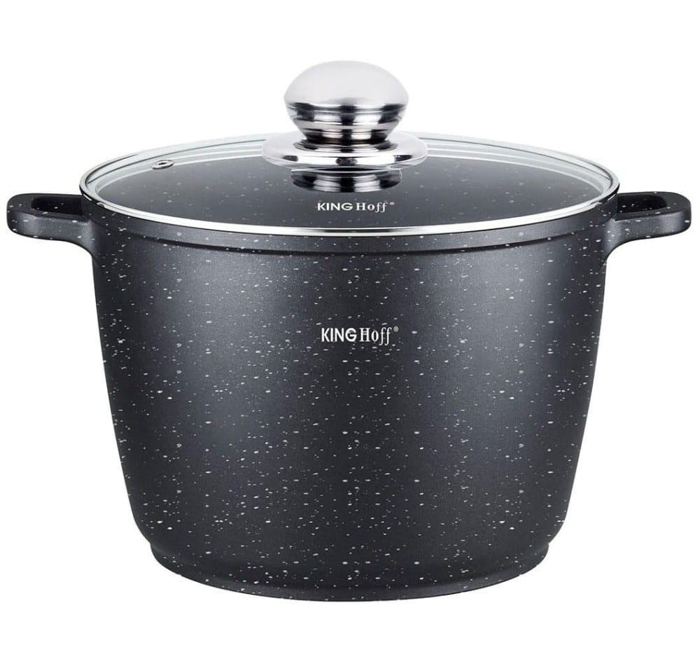 En kruka med en kappa. MARMOR. 6.2L 24cm Kinghoff KH-1598