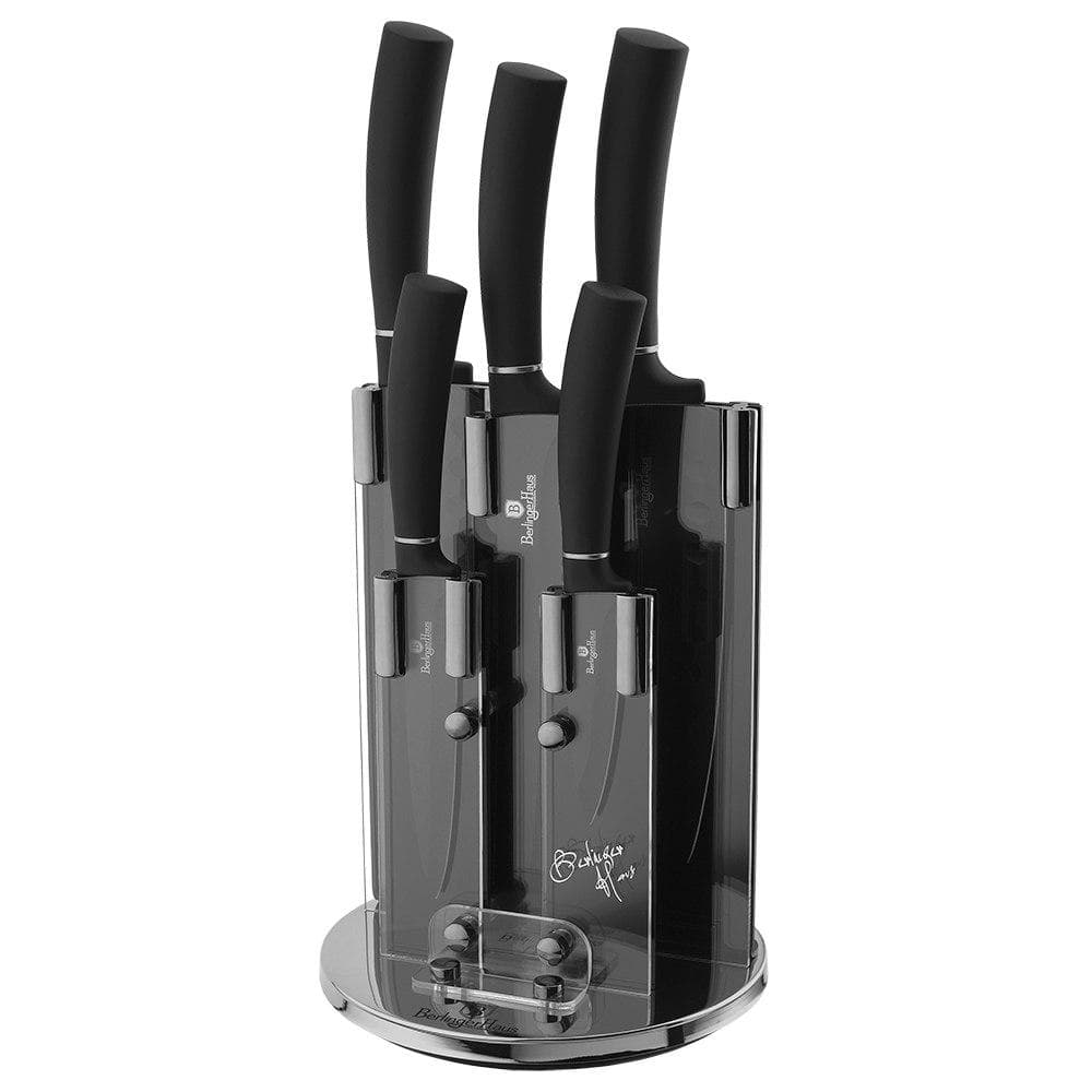 6 ELE knivar uppsättning. Berlinger Haus Black Silver BH-2382