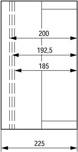 Eaton 036182 isolerende hus med knockouts, HxBxD=375x375x225mm