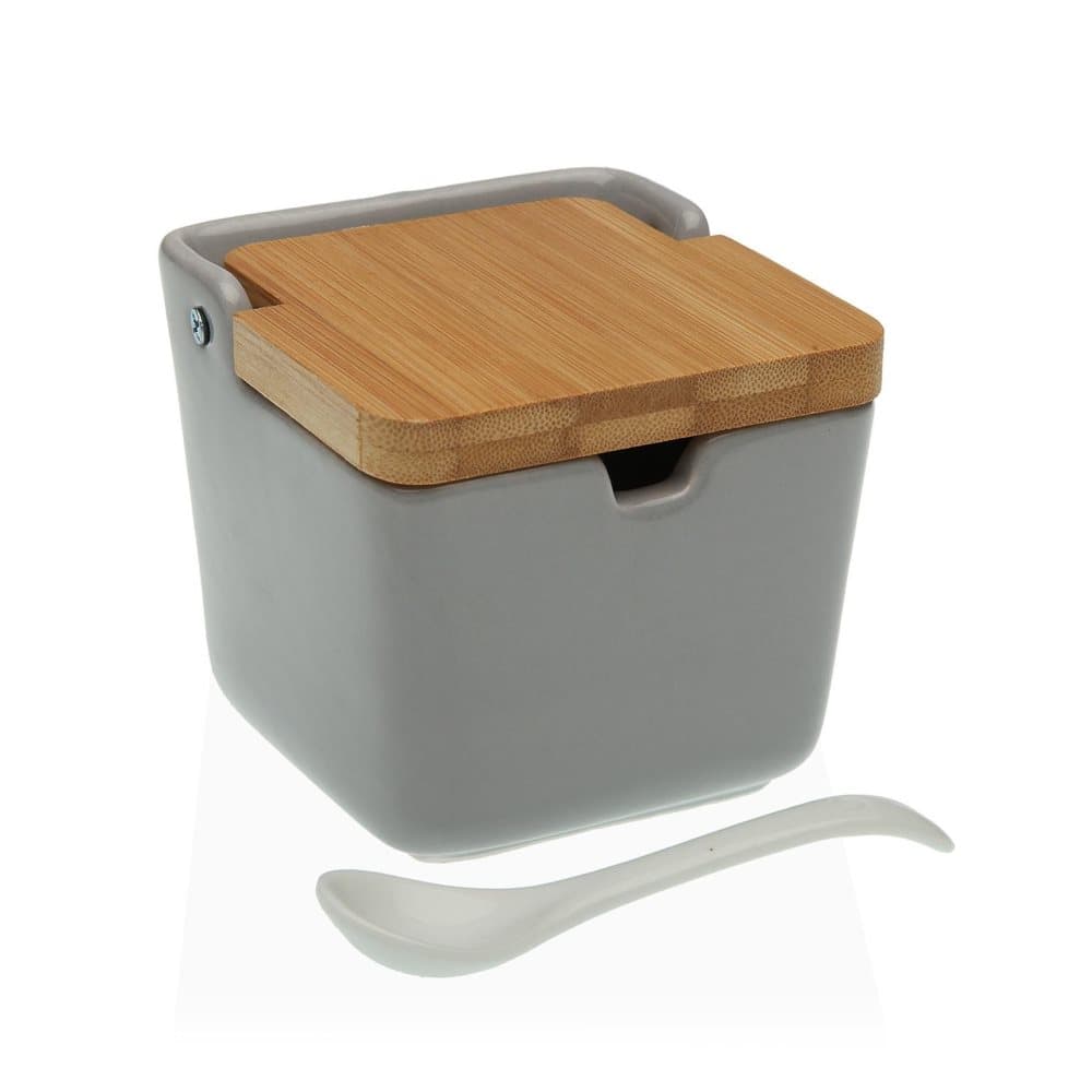 Sockerströare Med lock Keramik (8,8 x 10,3 x 8,8 cm) - Röd