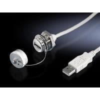Rittal - USB-förlängningskabel - USB (M) till USB (W) - 50 cm