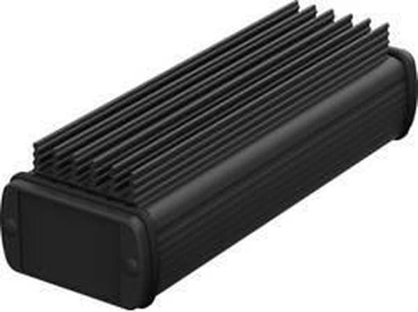 Bopla ABPH 600-0150 K ALUBOS_SET 84506150.HMT1 Profiilikotelo 190 x 57 x 45 Alumiinimusta (RAL 9005) 1 kpl