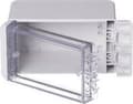 Miniatyrbillede 1 af 2: Bopla Bocube B 100809 PC-V0-G-7035 96022135 Væghus, Installationshus 90 x 113 x 80 Polycarbonat Grå-hvid (RAL 7035) 1 stk.