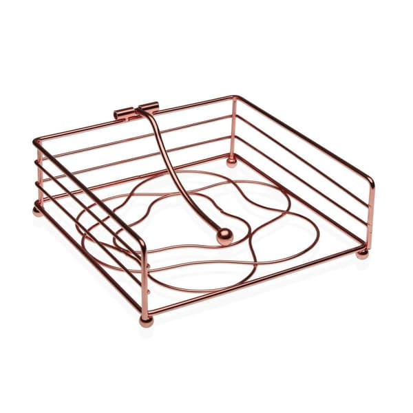 Servietholder Versa Metal Stål (18,5 x 6,8 x 18,5 cm)