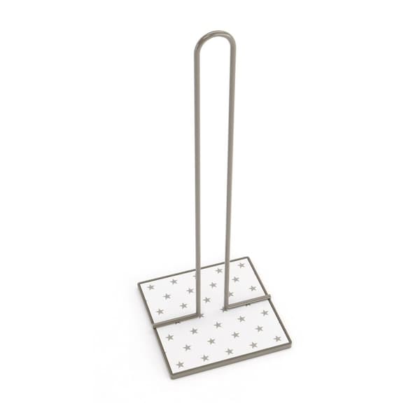 Køkkenrulleholder Versa Stjerner Metal Stål Træ MDF (16,5 x 31 x 13 cm)