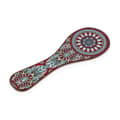 Miniatyrbillede 1 af 2: Skestøtte Versa Rød Mandala Keramik (10 x 28 cm)