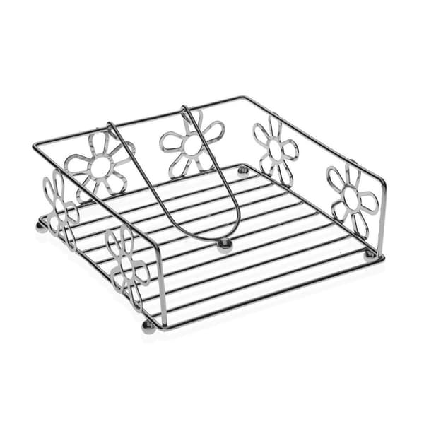 Servietholder Versa Margarita Stål (18,5 x 7 x 18,5 cm)