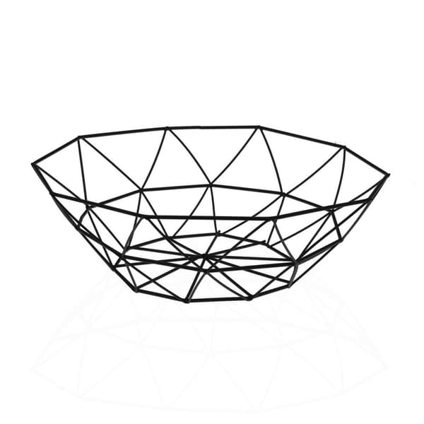 Frugtskål Versa Arco Stål (27 x 8 x 27 cm)