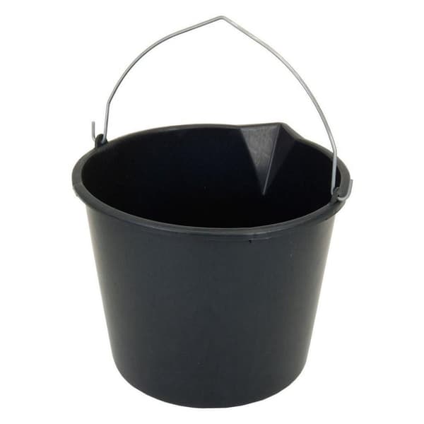 Hink med pip 12 Liter Svart