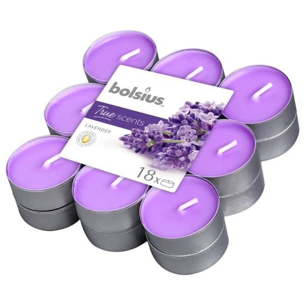 Bolsius True Scents Scented Tea Light Lavender 18 delar