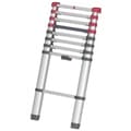 Miniatyrbillede 1 af 5: Hailo T80 aluminium teleskopstige 11 trin + stabiliseringsstang 103-322 cm