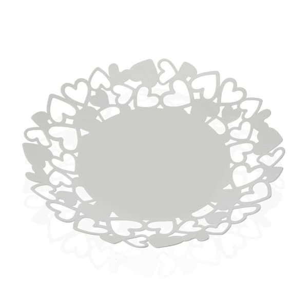 Fruktskål Versa Kamira Vit Metall Stål (29 x 4,5 x 29 cm)