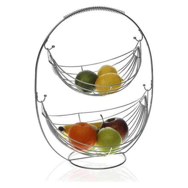 Frugtskål Versa Metal Stål (27 x 45,5 x 36 cm)