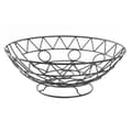 Miniatyrbillede 1 af 3: Frugtskål DKD Home Decor Sort Metal Aluminium Geometri 28 x 28 x 10 cm