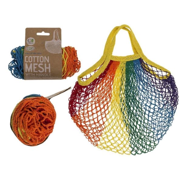Go Green Rainbow Shopping Bag Bomuld