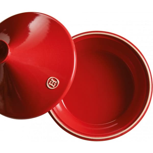Emile Henry Tagine Flame -pata, Ø 27cm, punainen