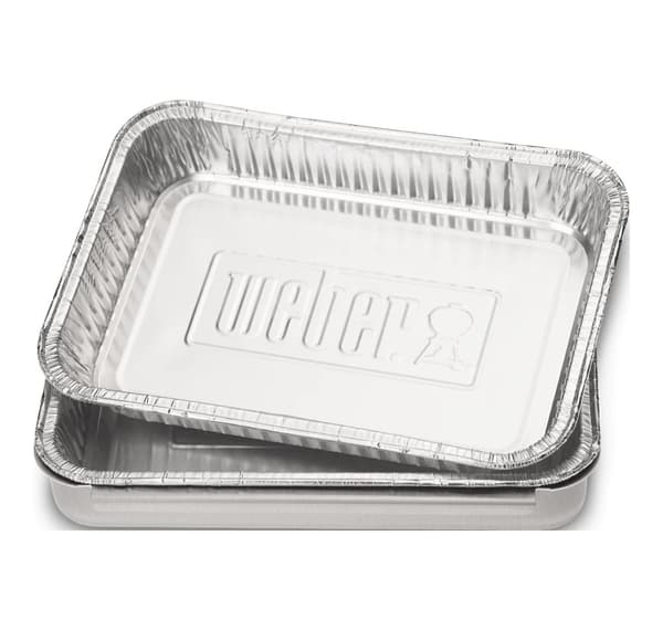 Keep Your BBQ Grill Tidy with Drip Pans Small-Sized Convenience in Silver 10pc