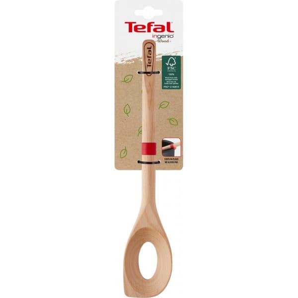 Tefal Ingenio Wood -risottoske 32,5 cm, træ/silikone