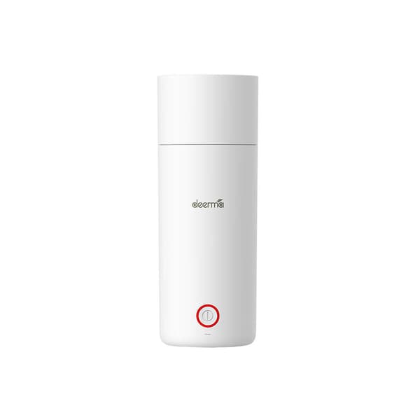 Termospullo, jossa on kiehuvaa vettä ja 350 ml tilavuus