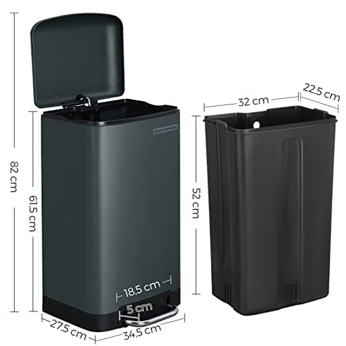 Roskakori polkimella 30 L